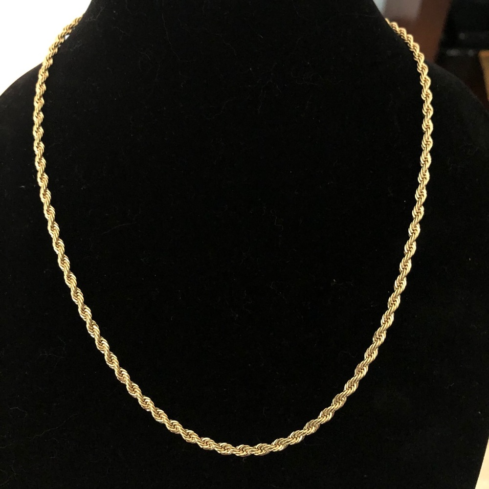 14k gold filled rope chain stamped